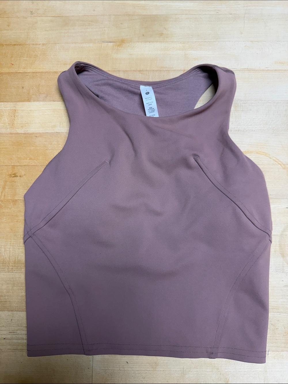 lululemon athletica Mauve Dusty Rose High-Neck Tank